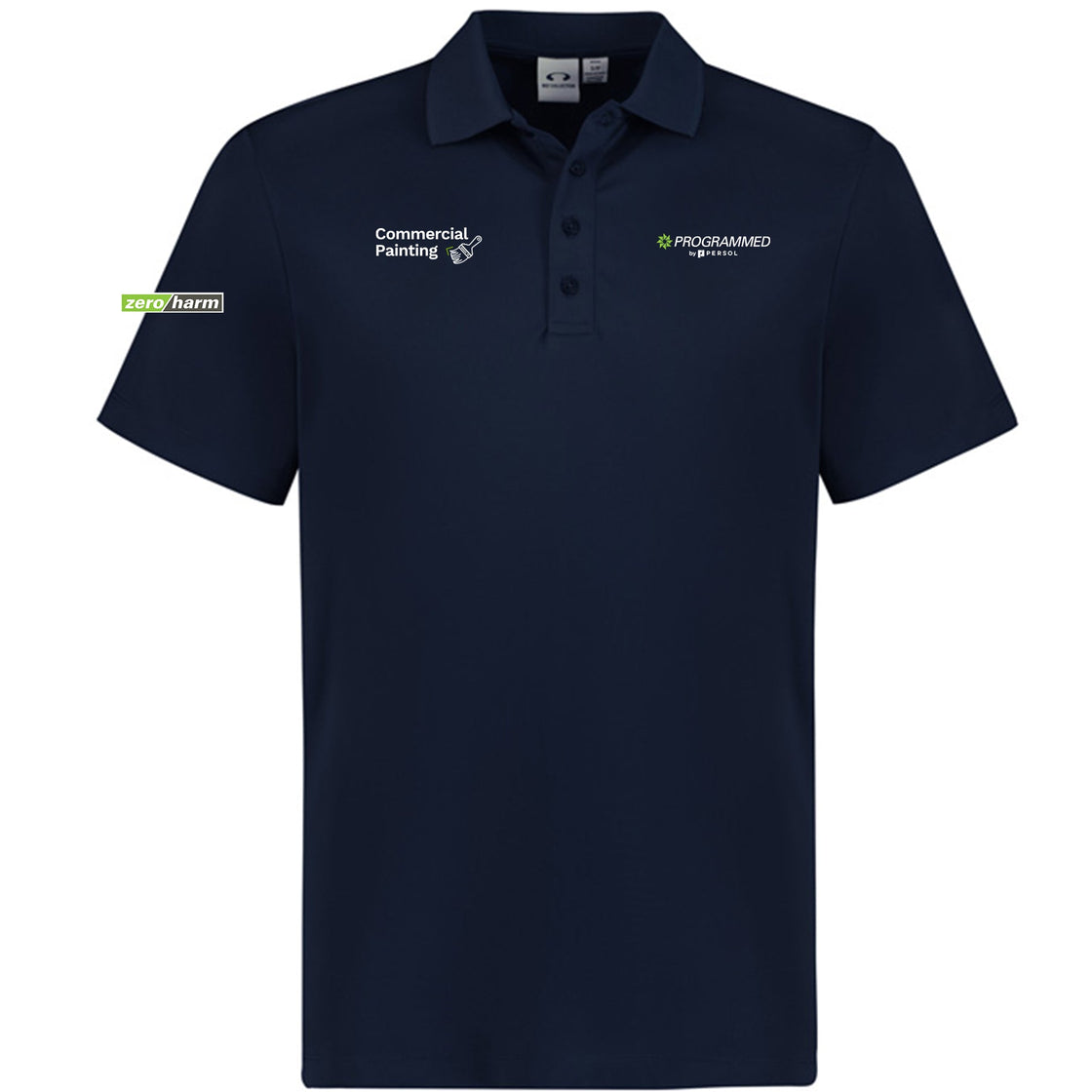 MENS ACTION SHORT SLEEVE POLO - NAVY