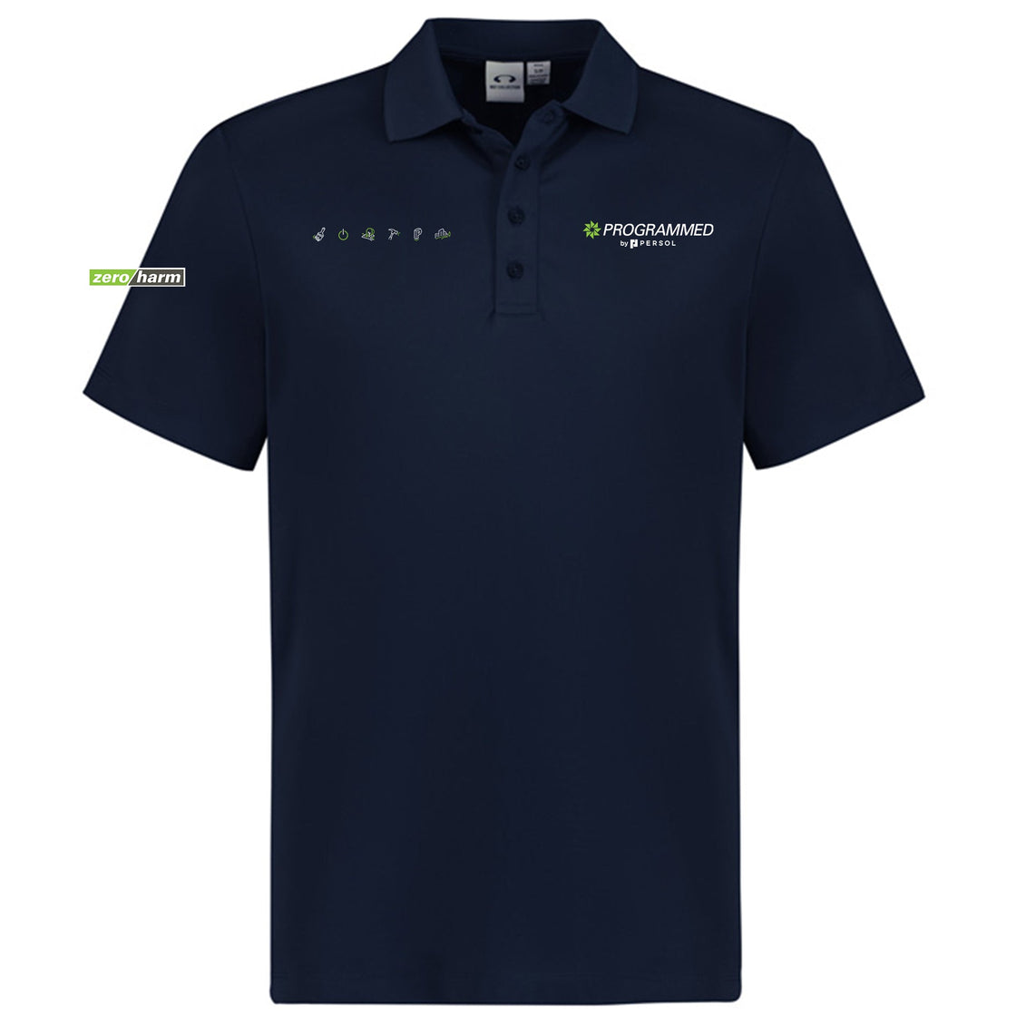 MENS ACTION SHORT SLEEVE POLO - NAVY