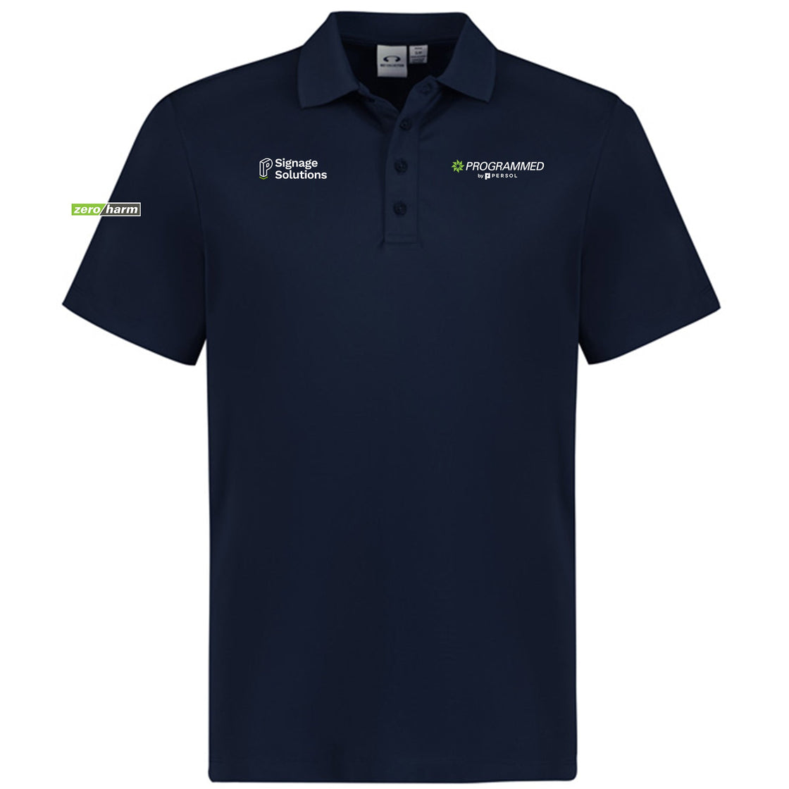 MENS ACTION SHORT SLEEVE POLO - NAVY