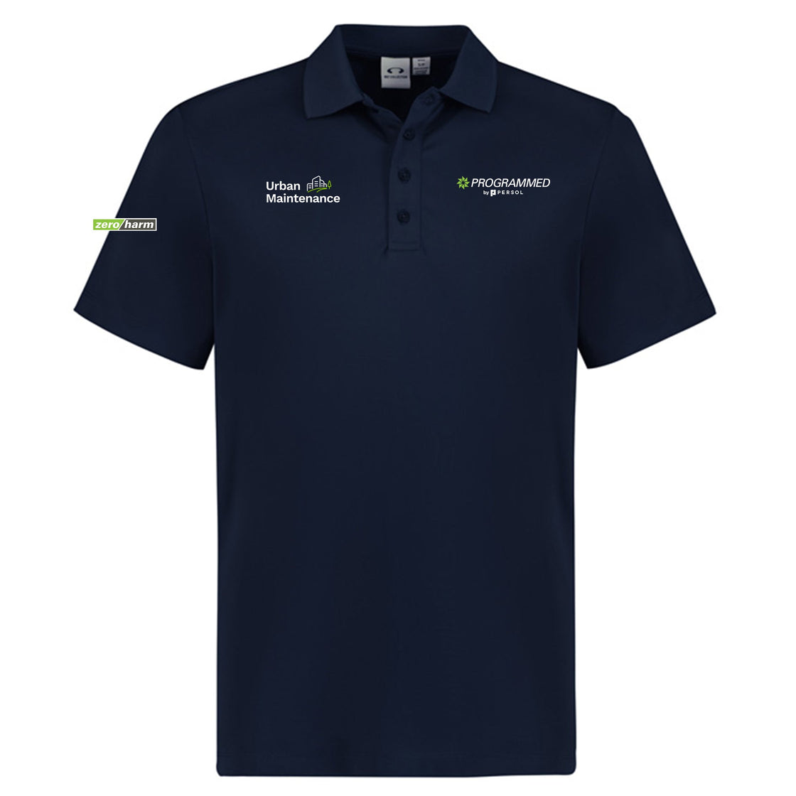 MENS ACTION SHORT SLEEVE POLO - NAVY