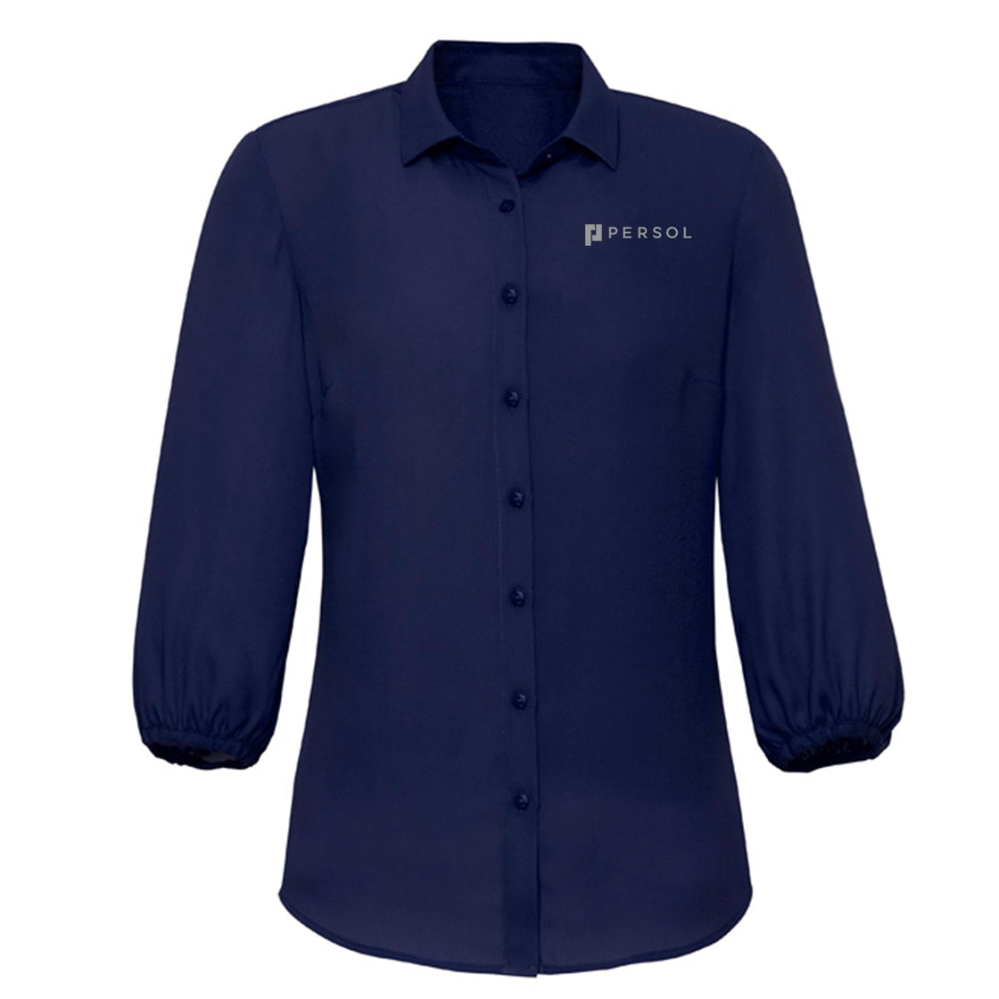 WOMENS LUCY 3/4 SLEEVE BLOUSE - NAVY