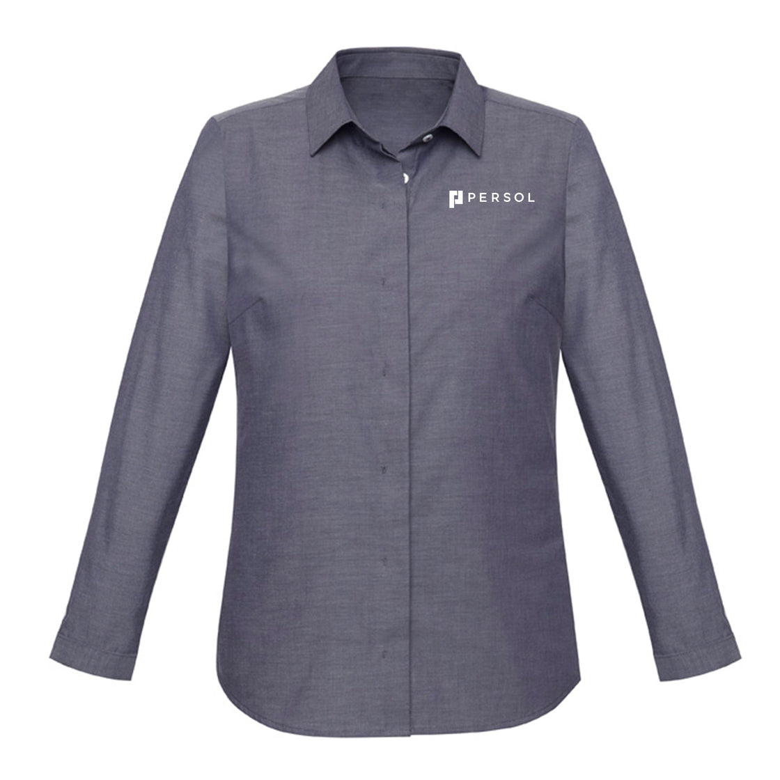 WOMENS CHARLIE LONG SLEEVE SHIRT - NAVY CHAMBRAY