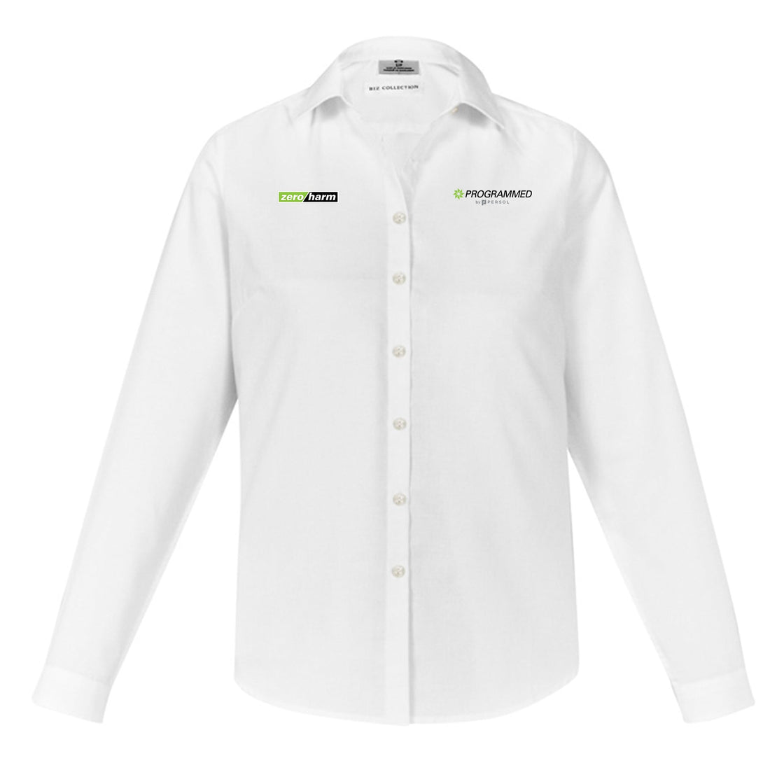 WOMENS LONG SLEEVE MEMPHIS SHIRT - WHITE