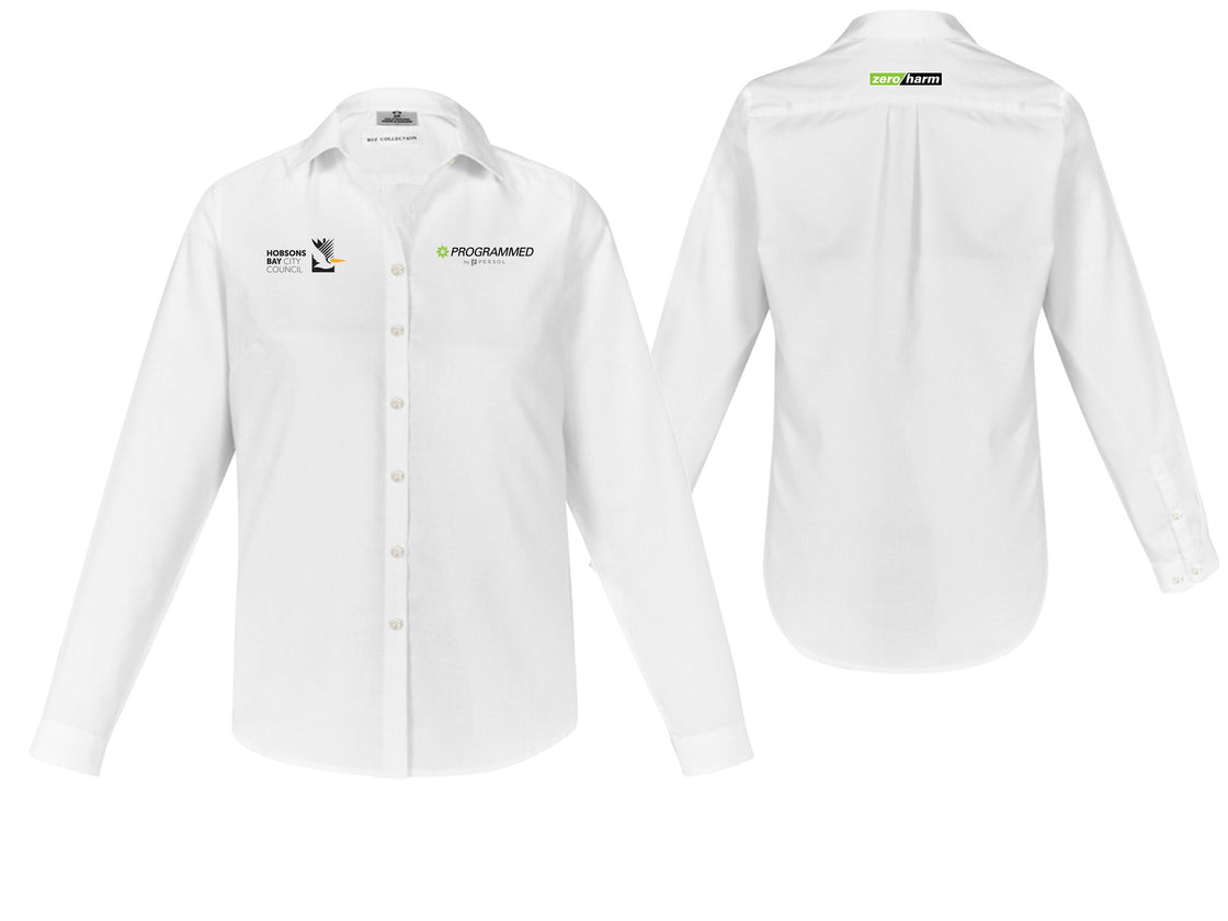 WOMENS MEMPHIS LONG SLEEVE SHIRT - WHITE