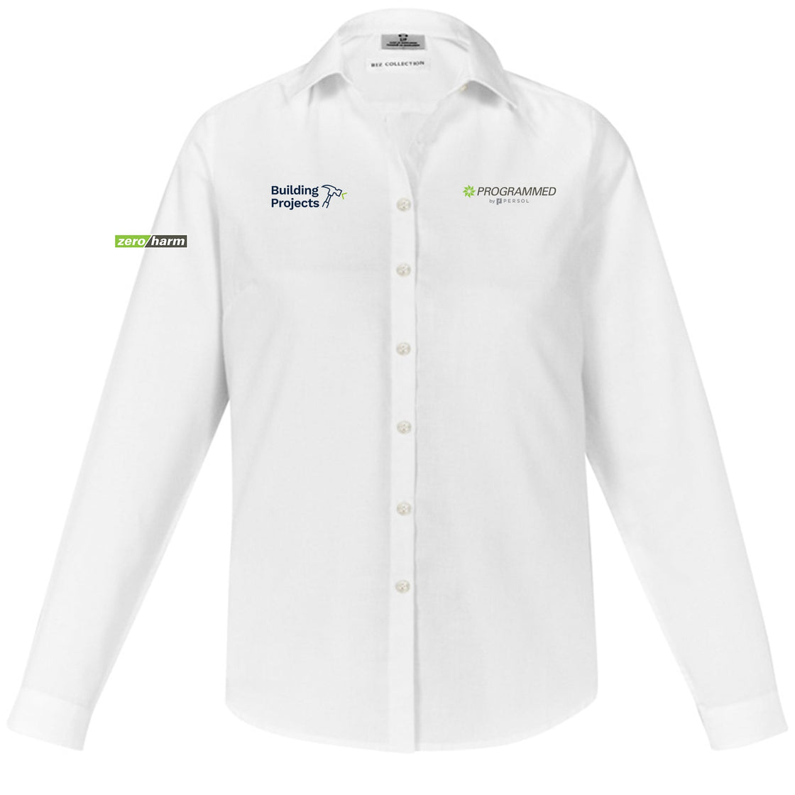 WOMENS MEMPHIS LONG SLEEVE SHIRT - WHITE