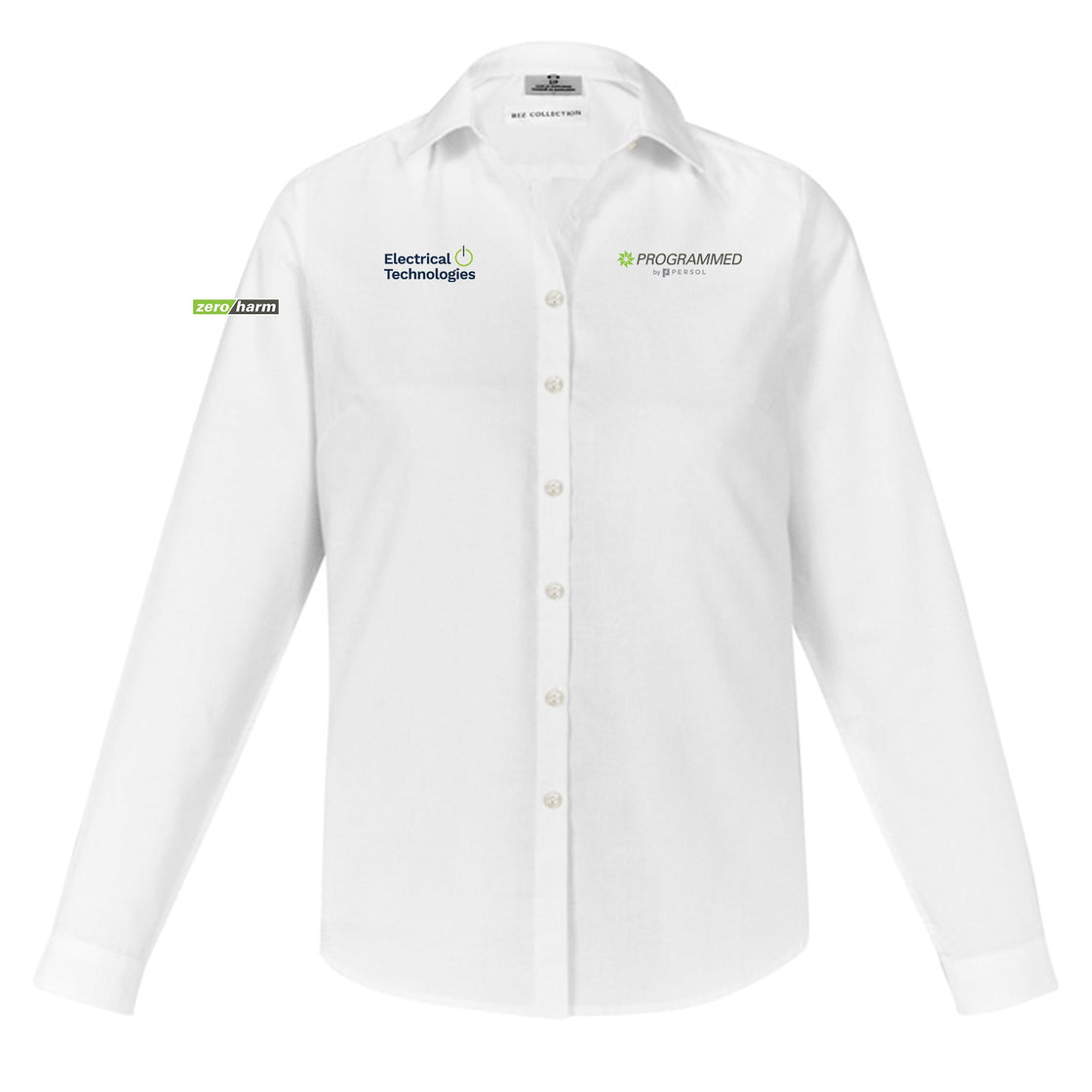 WOMENS LONG SLEEVE MEMPHIS SHIRT - WHITE