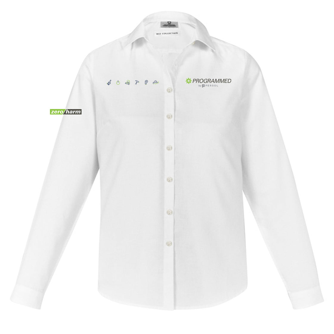 WOMENS MEMPHIS LONG SLEEVE SHIRT - WHITE