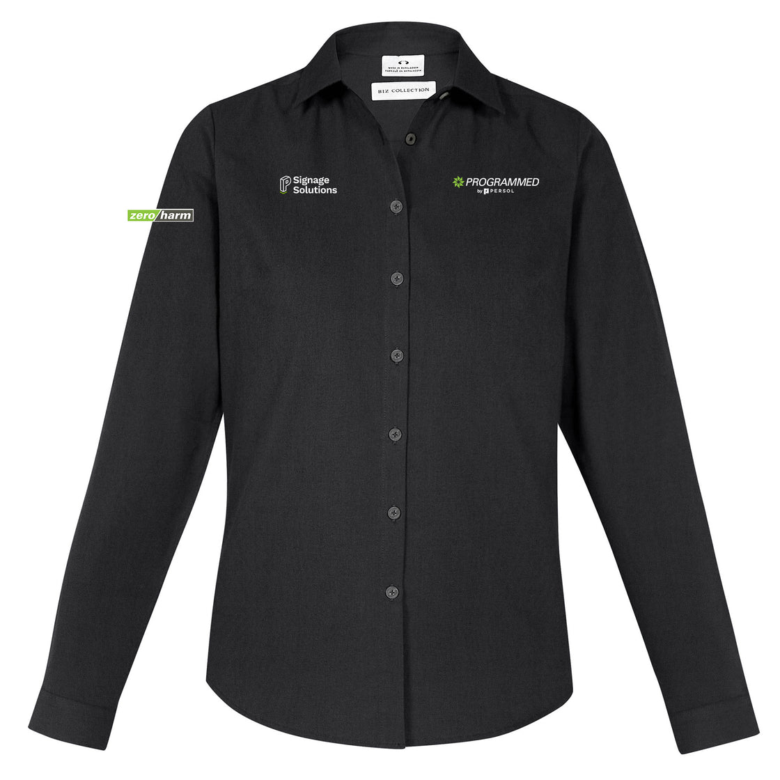 MEMPHIS WOMENS LONG SLEEVE SHIRT - BLACK