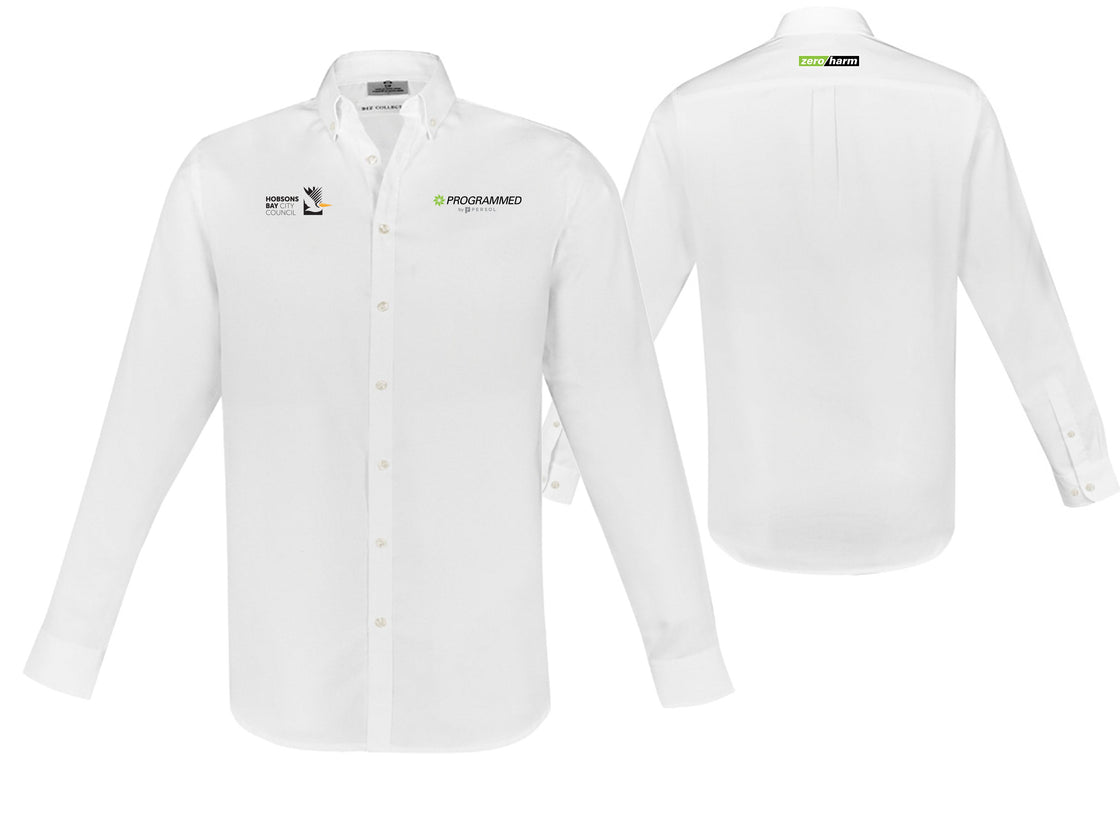 MENS MEMPHIS LONG SLEEVE SHIRT - WHITE