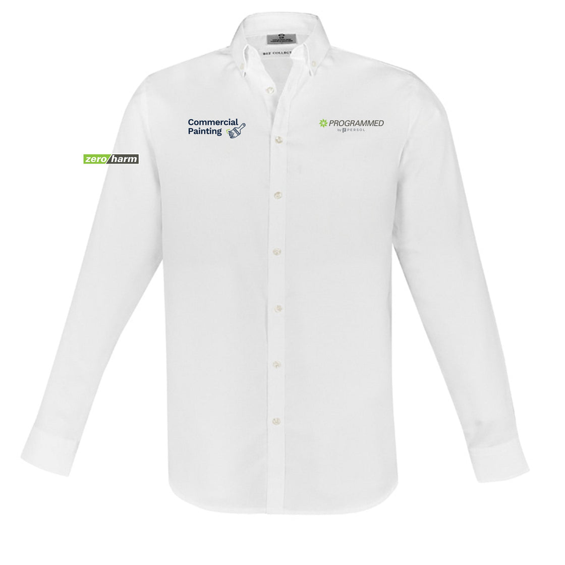MENS MEMPHIS LONG SLEEVE SHIRT - WHITE