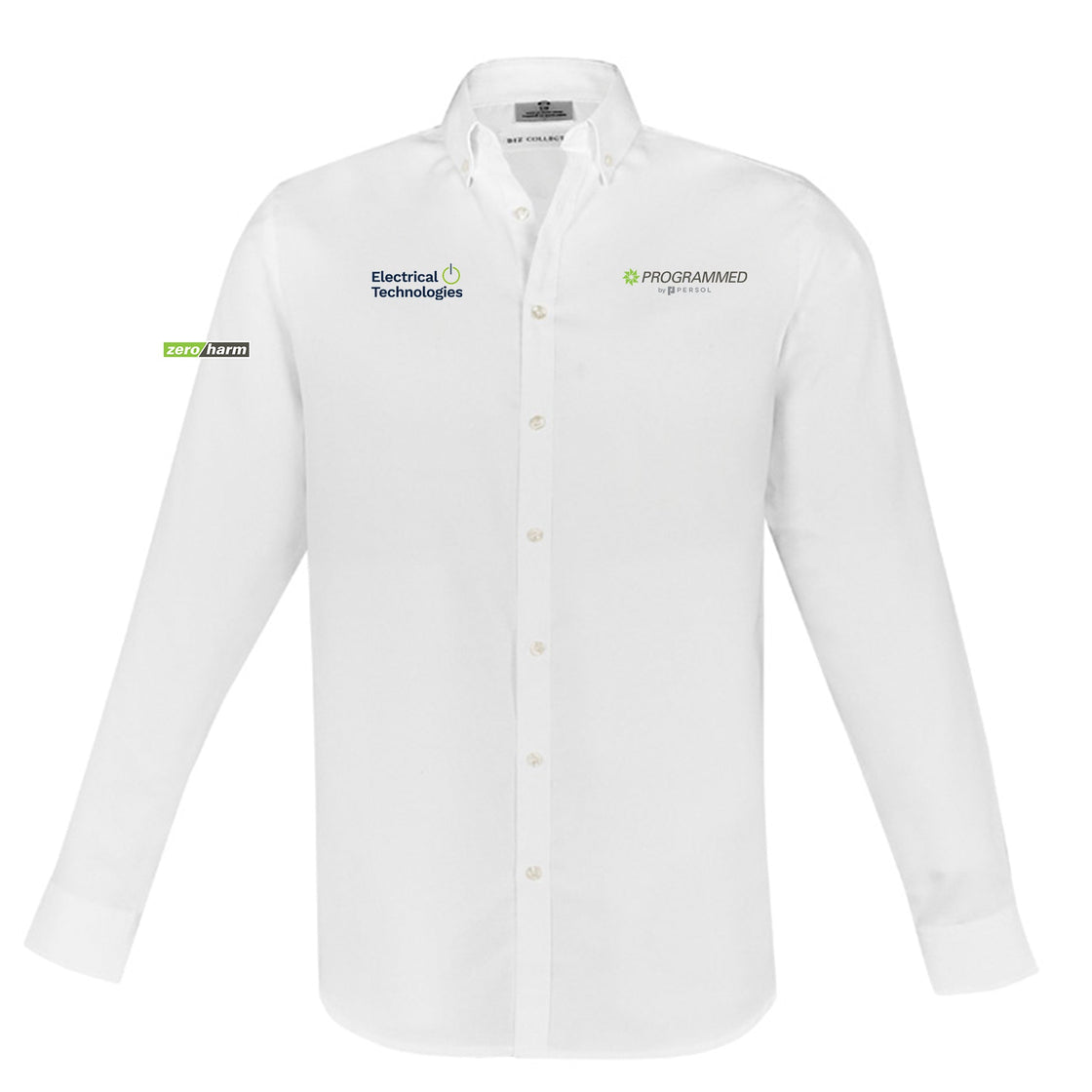 MENS MEMPHIS LONG SLEEVE SHIRT - WHITE