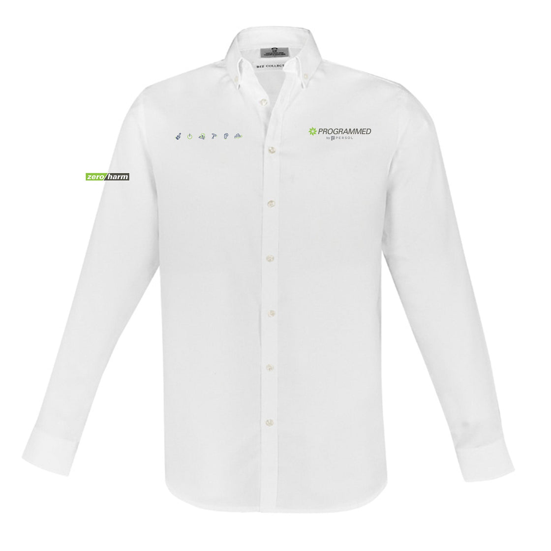 MENS MEMPHIS LONG SLEEVE SHIRT - WHITE