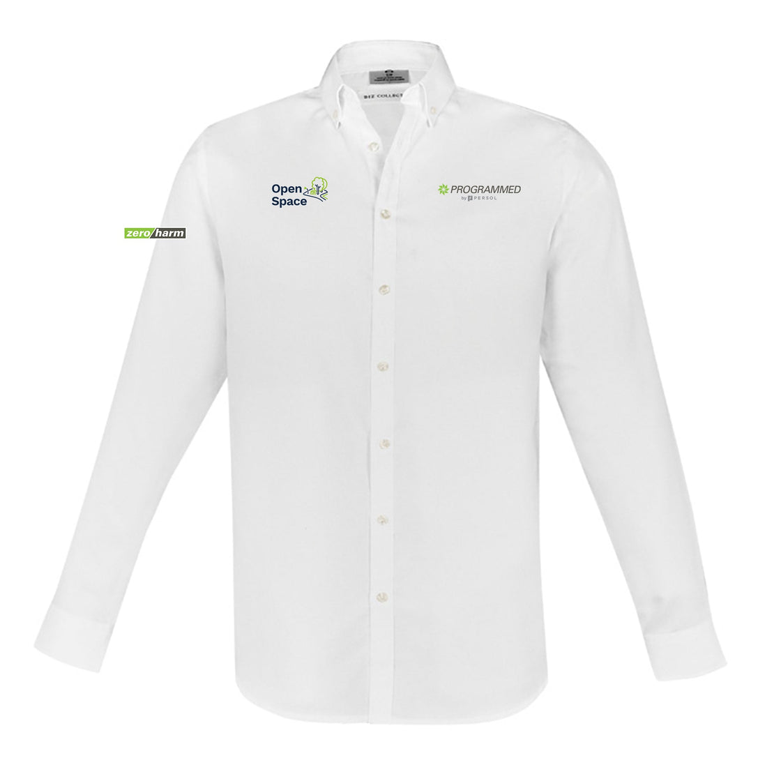 MENS MEMPHIS LONG SLEEVE SHIRT - WHITE