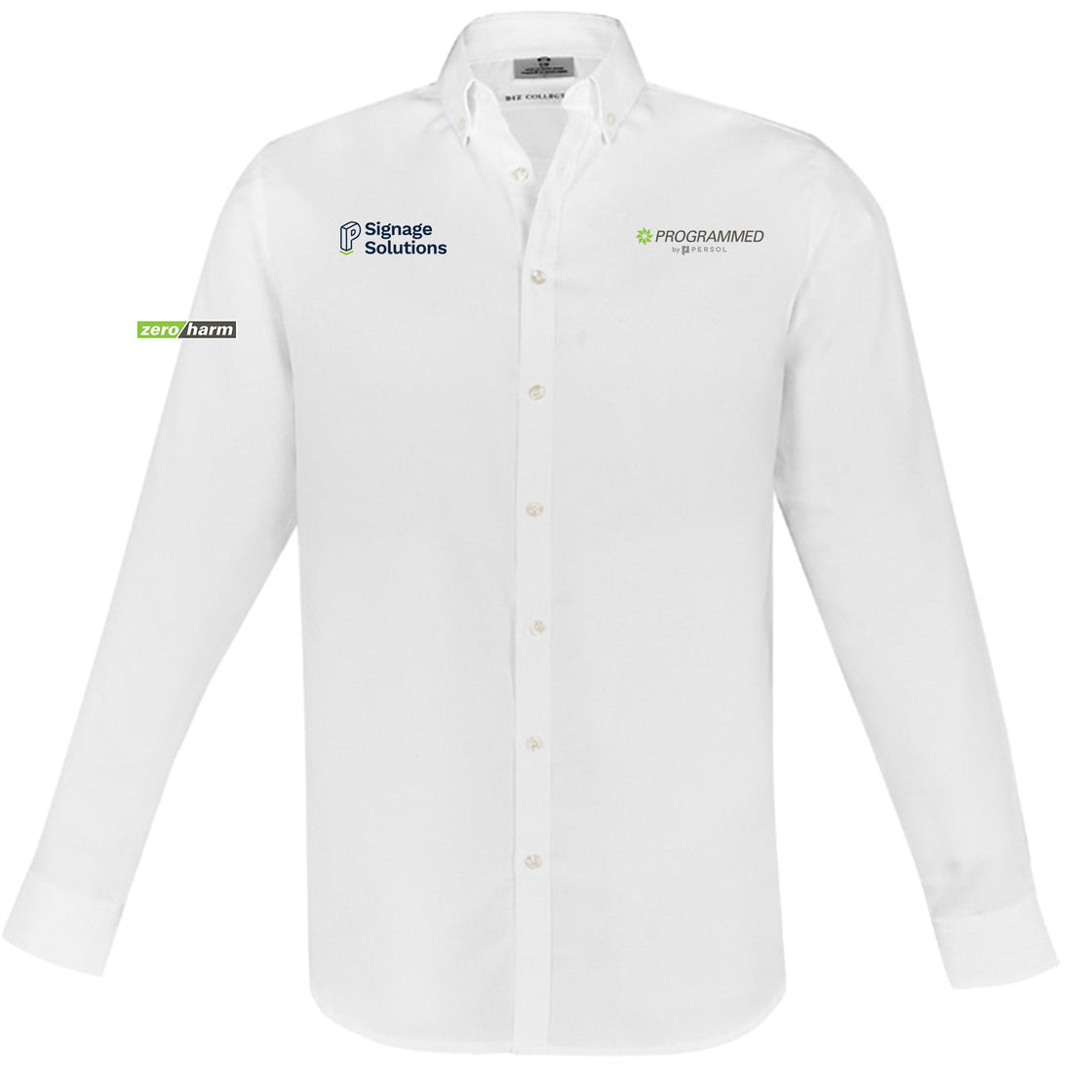 MENS MEMPHIS LONG SLEEVE SHIRT - WHITE
