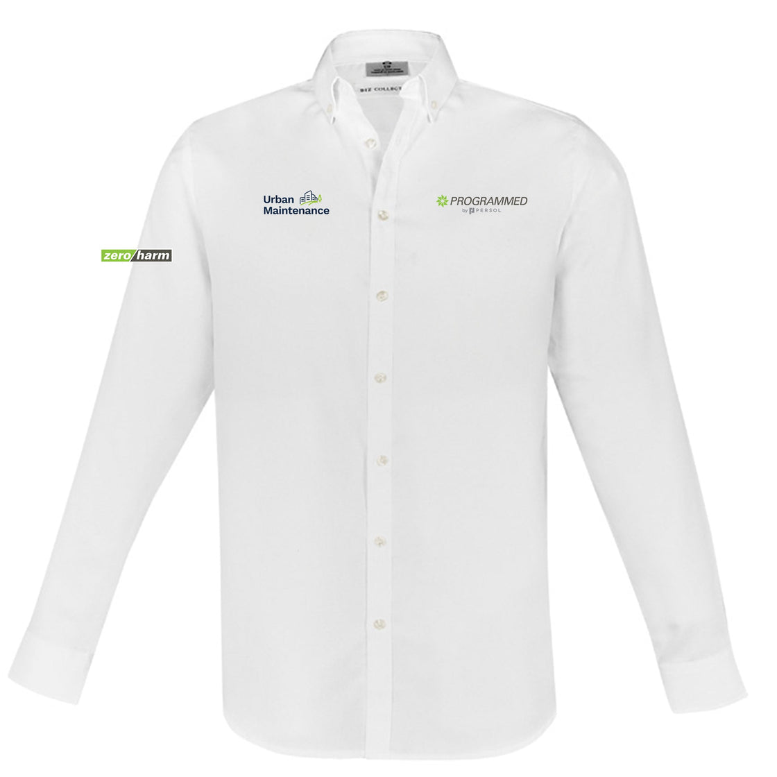 MENS MEMPHIS LONG SLEEVE SHIRT - WHITE