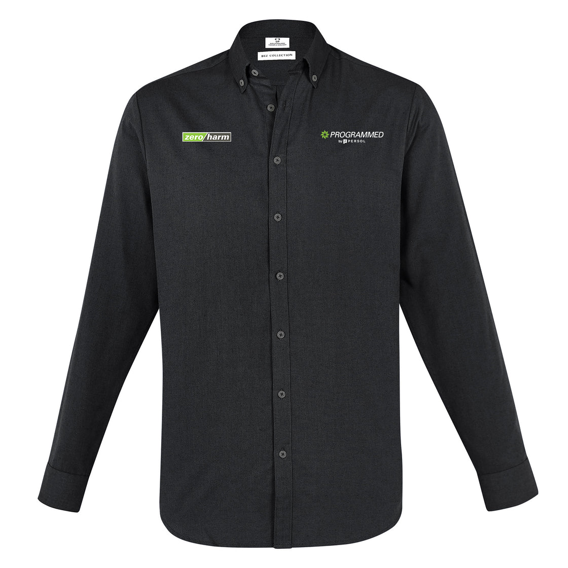 MENS MEMPHIS LONG SLEEVE SHIRT - BLACK