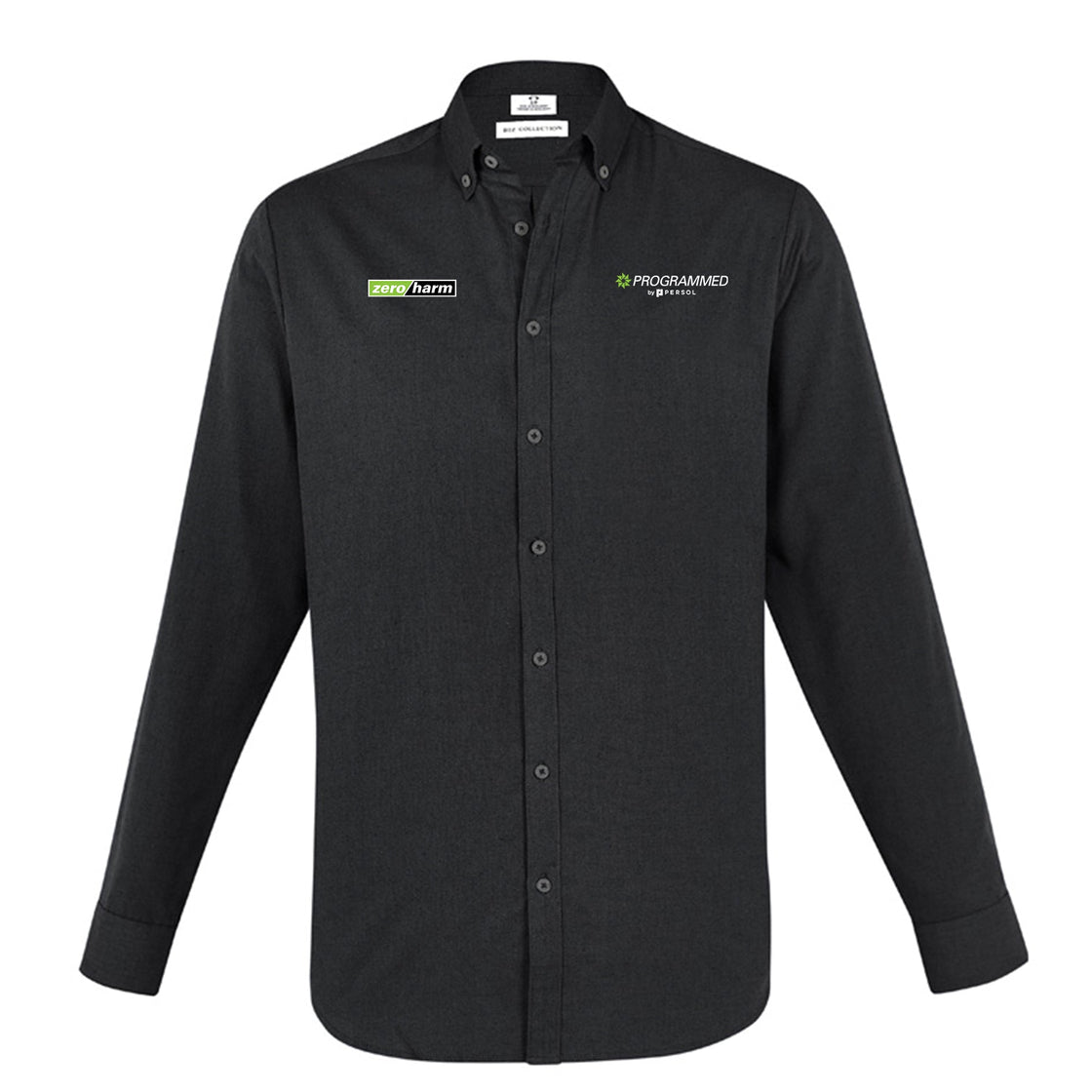 MENS MEMPHIS LONG SLEEVE SHIRT - BLACK