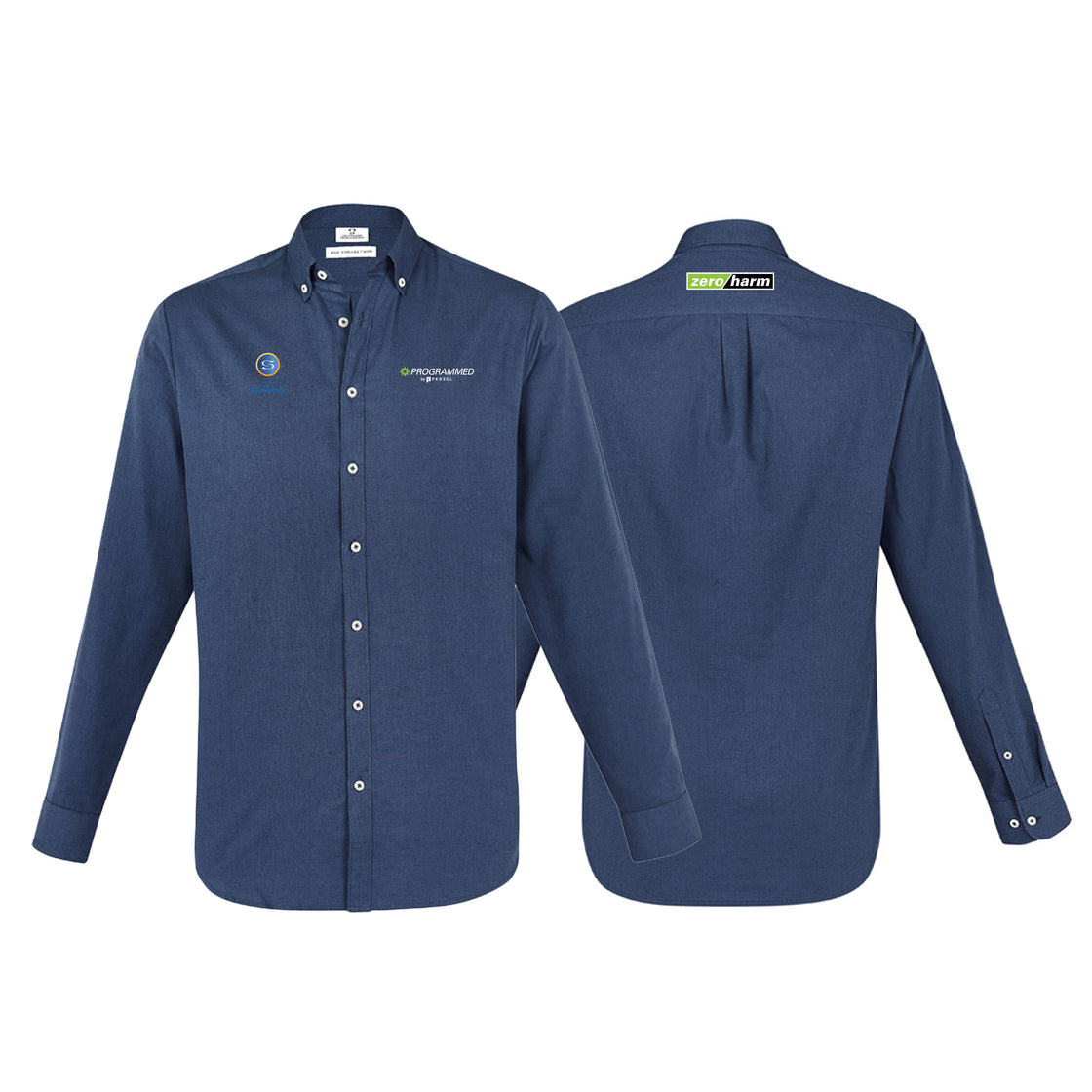 MENS MEMPHIS LONG SLEEVE SHIRT - MINERAL BLUE