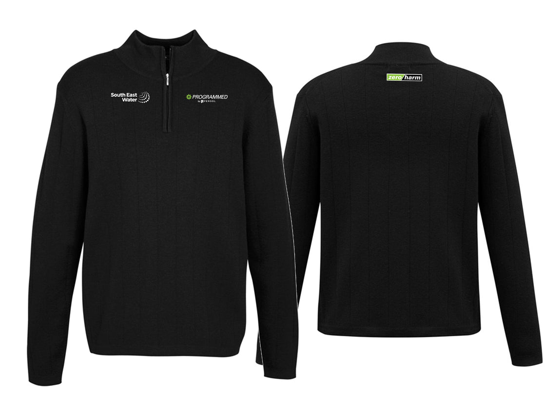 MENS 80/20 WOOL PULLOVER - BLACK