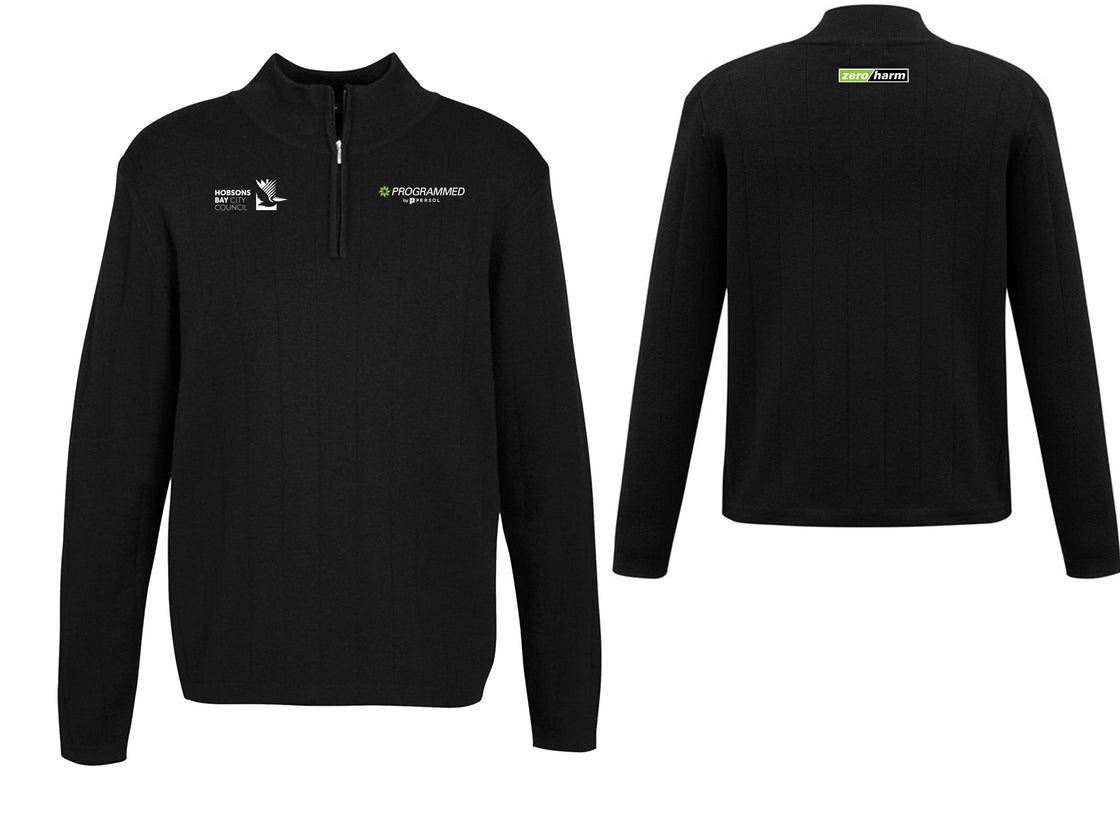 MENS 80/20 WOOL PULLOVER - BLACK
