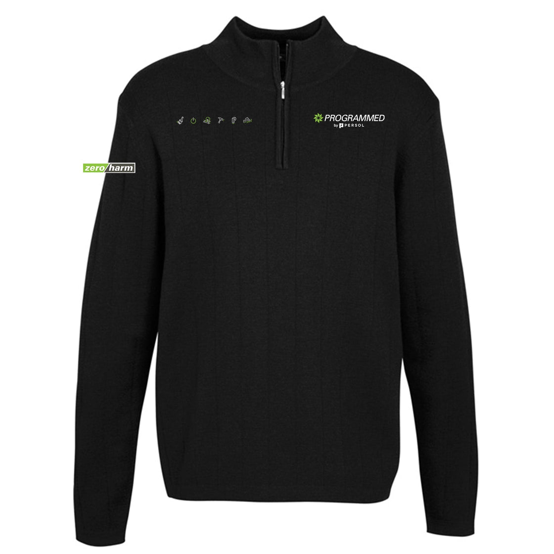 MENS 80/20 WOOL PULLOVER - BLACK