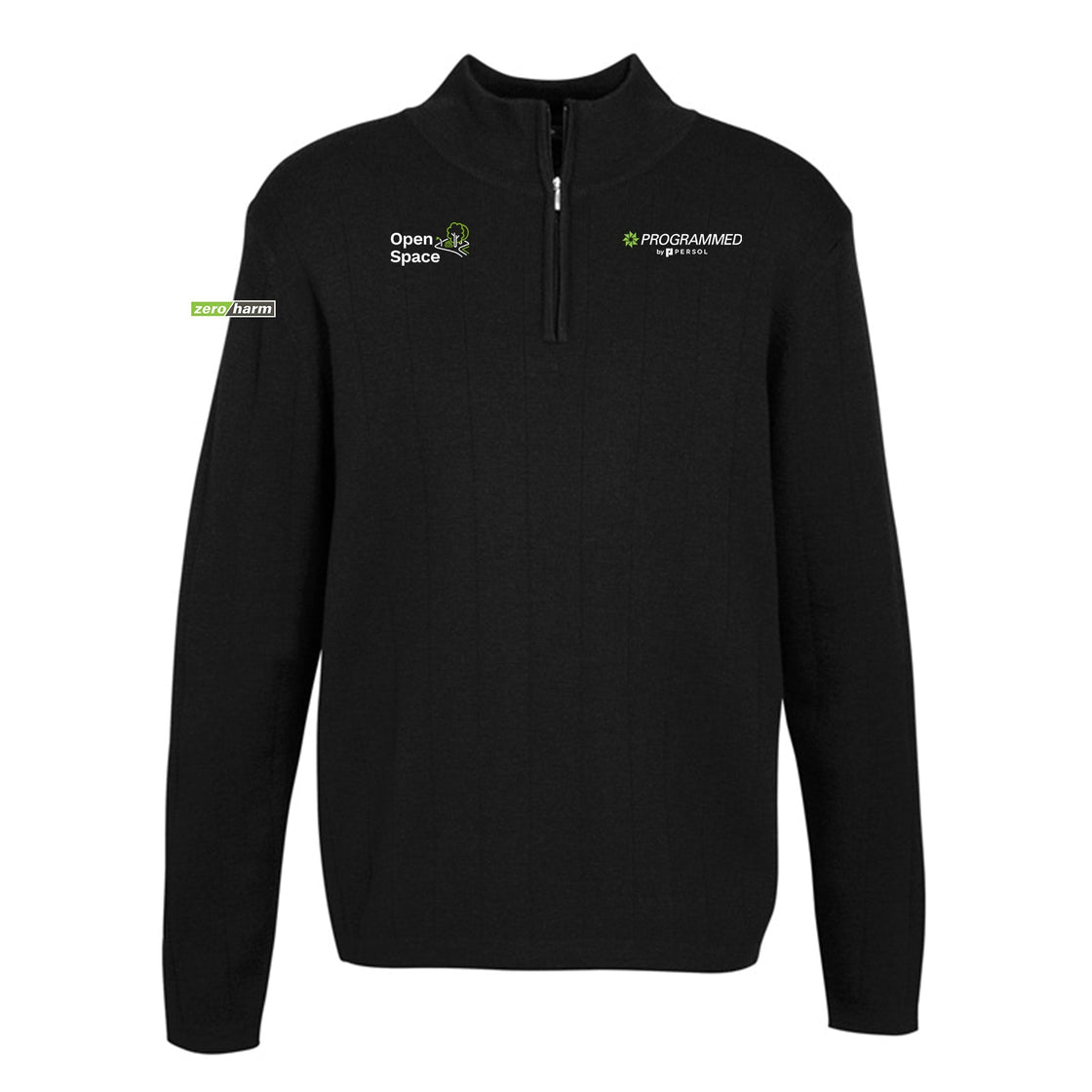 MENS 80/20 WOOL PULLOVER - BLACK