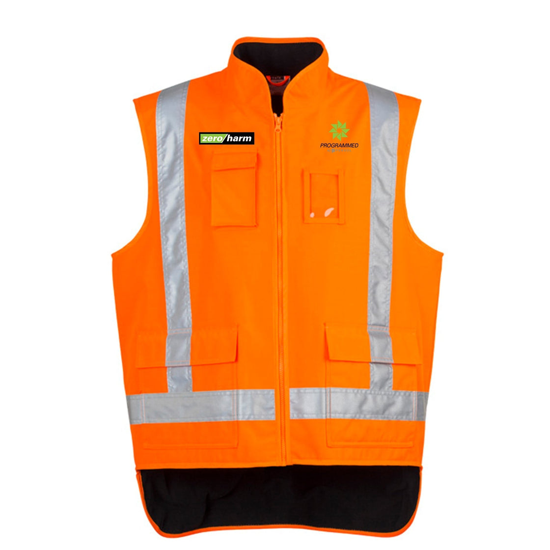 MENS TTMC-W23 FLEECE LINED VEST - ORANGE
