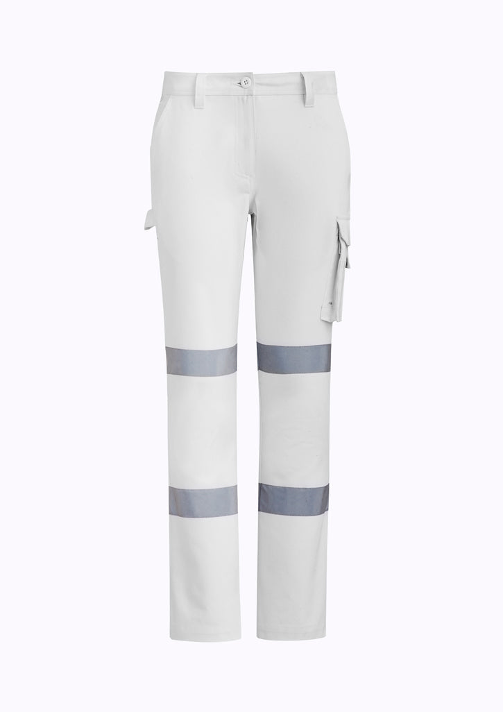 WOMENS BIO MOTION TAPED PANT - WHITE