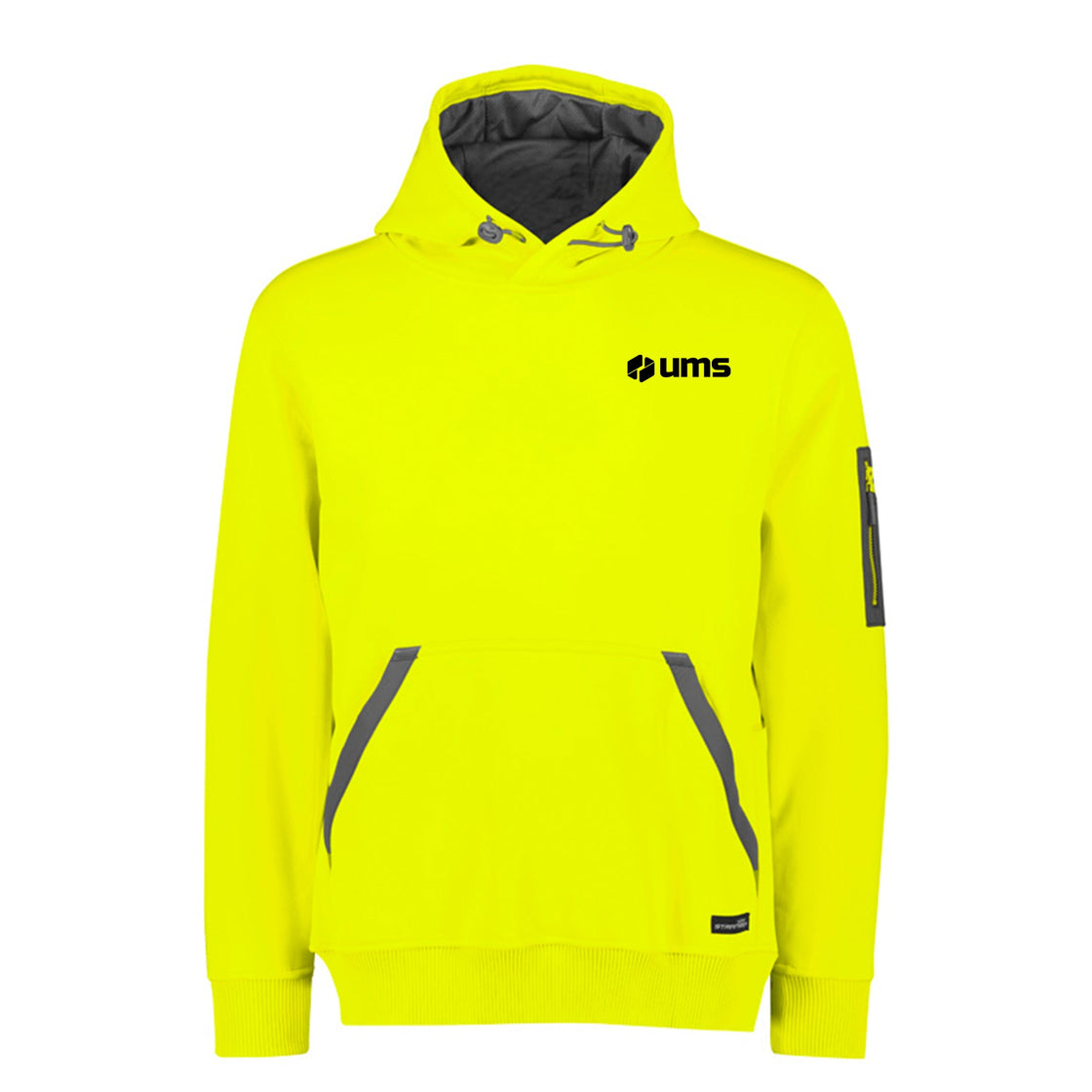 UNISEX WATER RESISTANT HOODIE - YELLOW