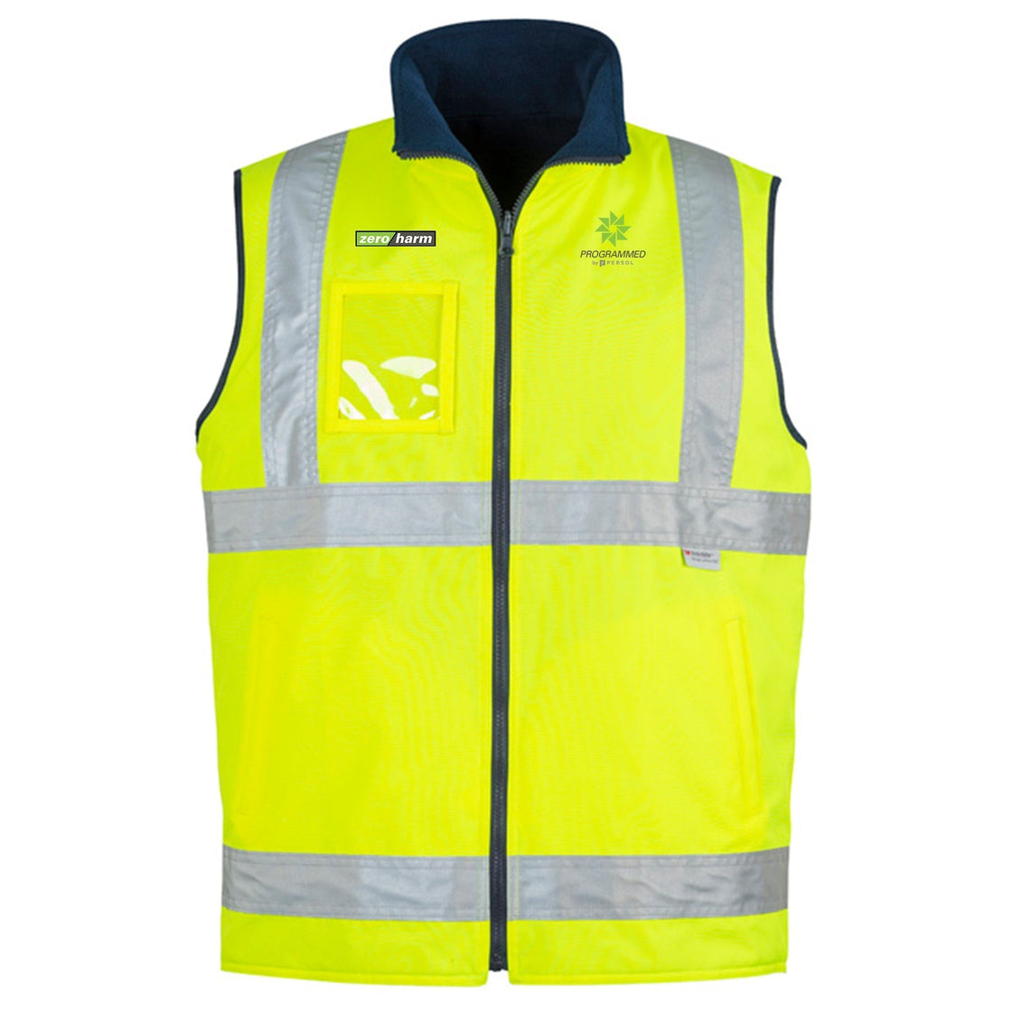 MENS HI VIS LIGHTWEIGHT WATERPROOF VEST - YELLOW