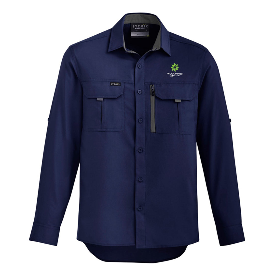 MENS OUTDOOR LONG SLEEVE SHIRT - NAVY