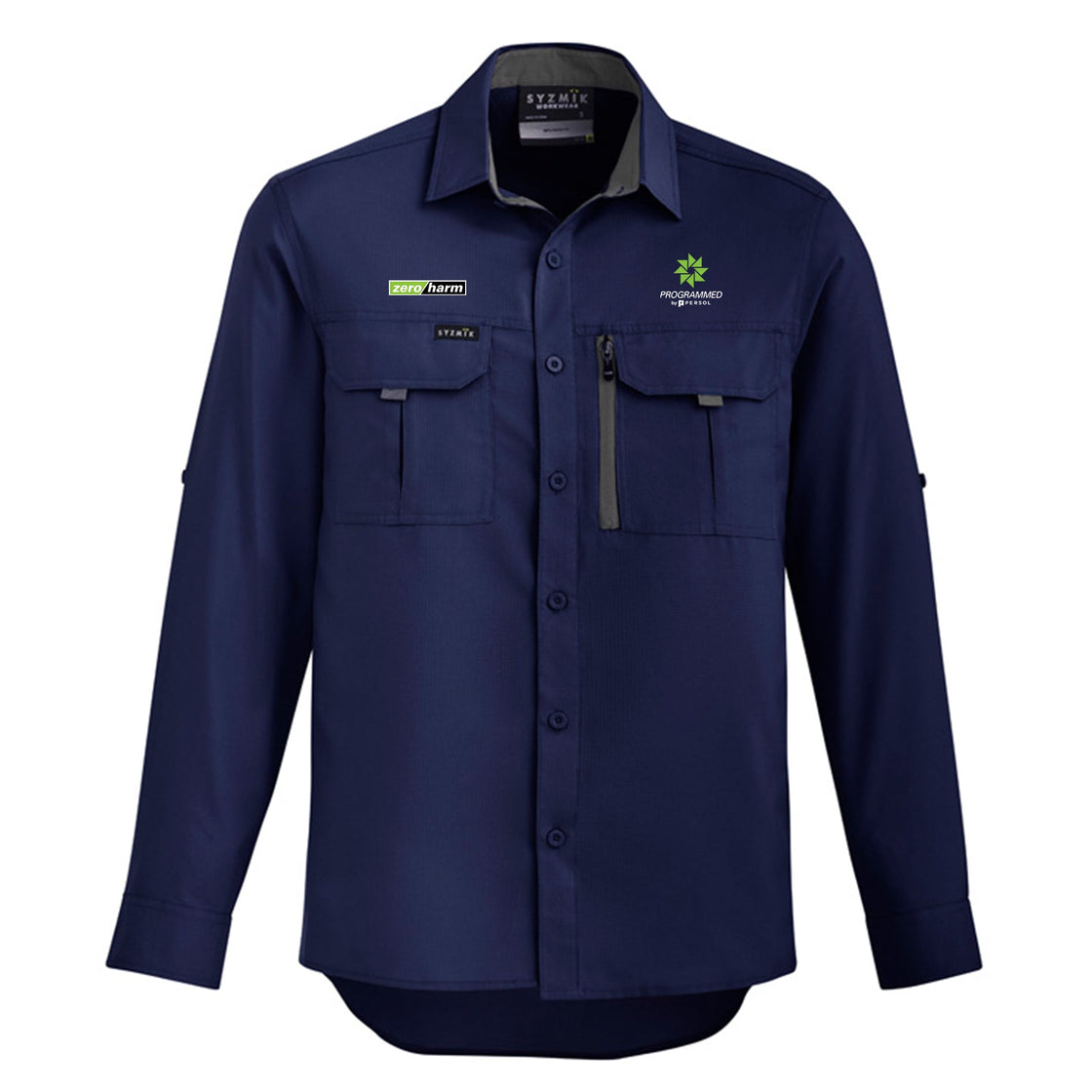 MENS OUTDOOR LONG SLEEVE SHIRT - NAVY
