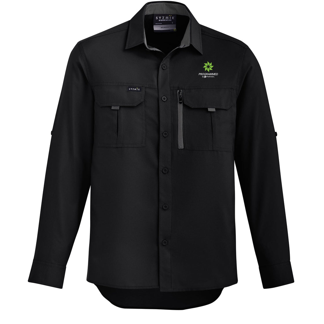 MENS OUTDOOR LONG SLEEVE SHIRT - BLACK