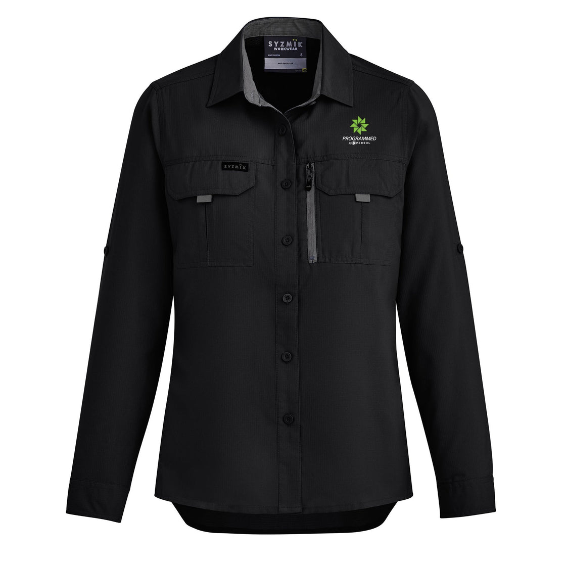 WOMENS OUTDOOR LONG SLEEVE SHIRT - BLACK